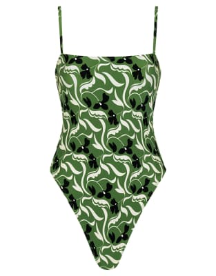 Montce Veronica Floral Jacelyn One-piece-multi In Green