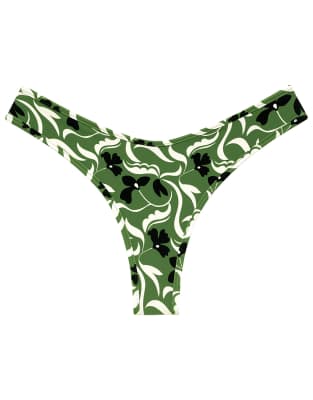 Montce Veronica Floral Lulu Bikini Bottoms-multi In Black