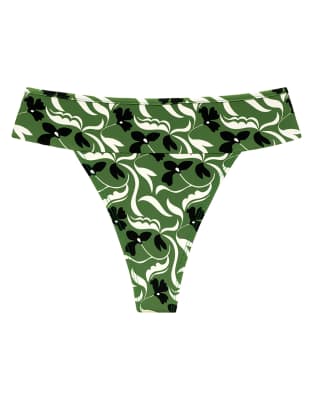 Montce Veronica Floral Tamarindo Bikini Bottoms In Green