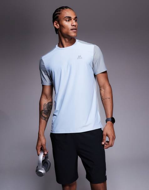 Montirex - Charge 2.0 - T-shirt in blauw en grijs - view 1