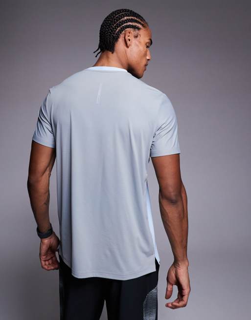 Montirex Charge 2.0 t-shirt in blue and grey, 3 of 5