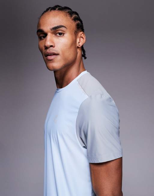 Montirex Charge 2.0 t-shirt in blue and grey, 4 of 5