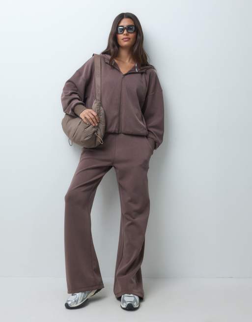 Montirex cloud full zip hoodie in brown, 2 of 5