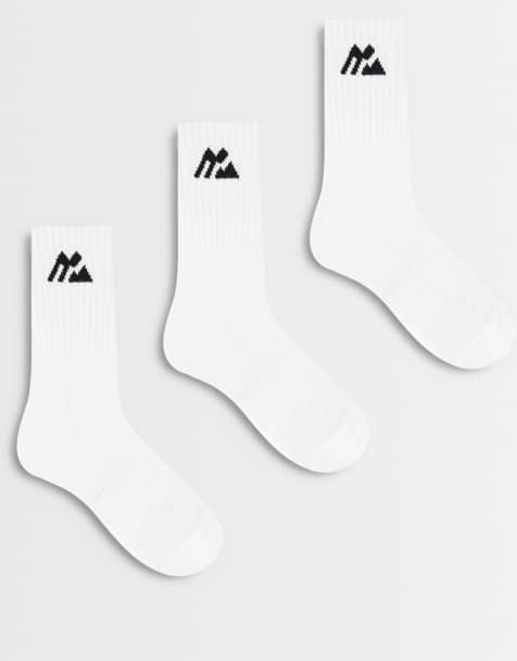 Montirex Crew 3pack socks in white - view 1