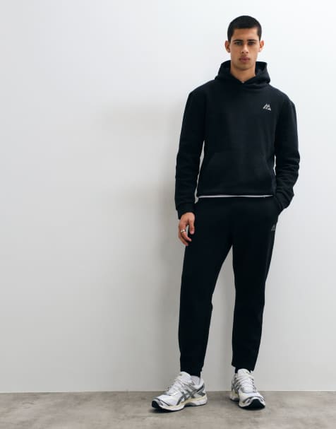 Montirex Essential fleece joggers with logo in black - view 1