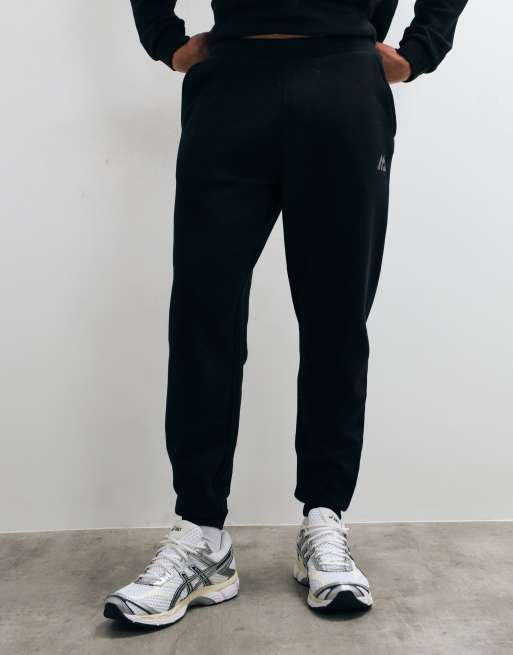 Montirex Essential fleece joggers with logo in black, 3 of 5