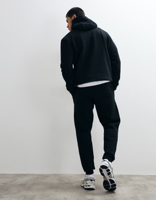 Montirex Essential fleece joggers with logo in black, 5 of 5