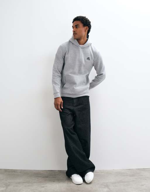 Montirex Essential hoodie with logo in grey marl, 2 of 5
