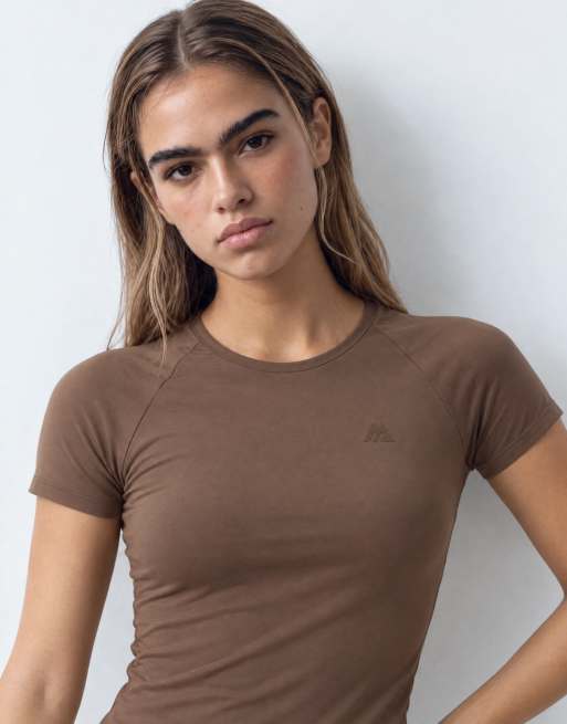 Montirex Form baby tee w brązowym kolorze, 8 z 9