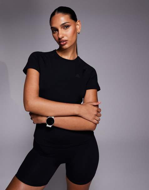 Montirex – Form – Czarny przylegający T-shirt - view 1