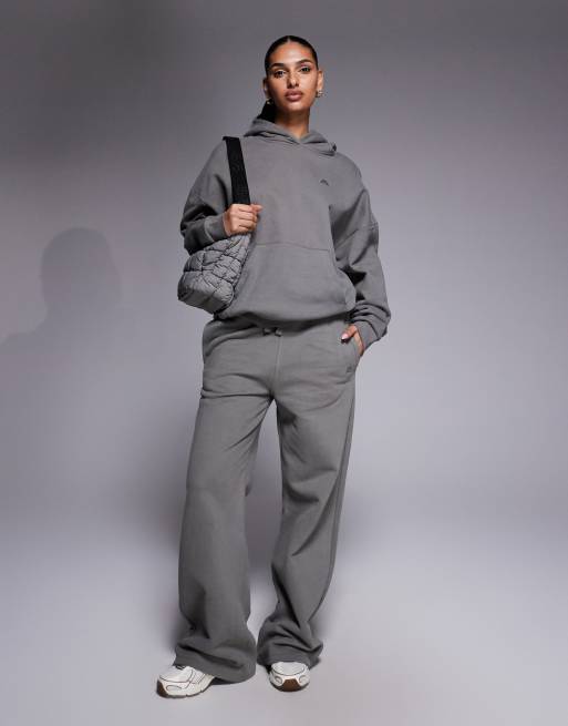 Montirex - Form - Joggers a fondo ampio color oliva scuro