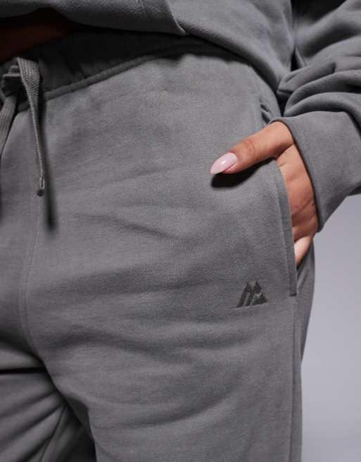 Montirex - Form - Joggers a fondo ampio color oliva scuro, 4 di 5
