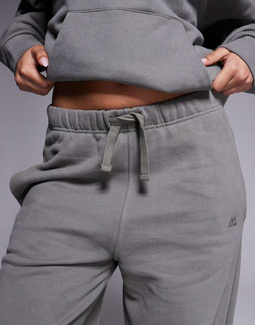 Montirex - Form - Joggers a fondo ampio color oliva scuro, 5 di 5