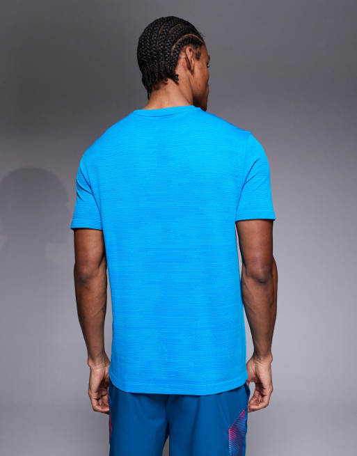 Montirex – Glitch – Nahtloses T-Shirt in Blau, 3 von 5