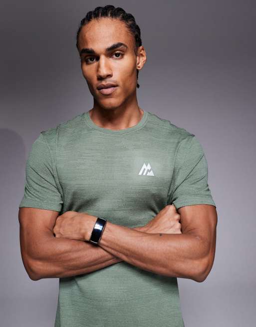 Montirex Glitch Seamless t-shirt in green, 5 of 5