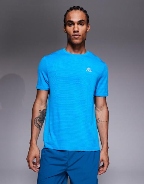 Montirex - Glitch - T-shirt blu senza cuciture - view 1