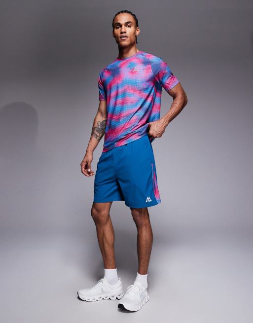 Montirex Haze shorts in blue and pink, 3 of 5