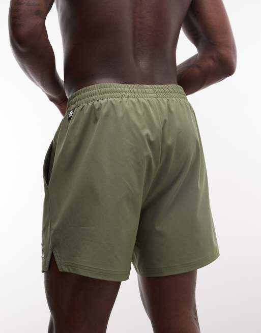 Montirex Monogram swim shorts in khaki, 5 of 5