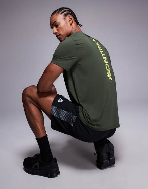 Montirex - Shatter - T-shirt met print op de achterkant in groen - view 1