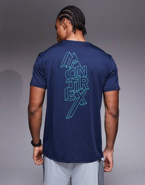 Montirex Stax t-shirt in blue