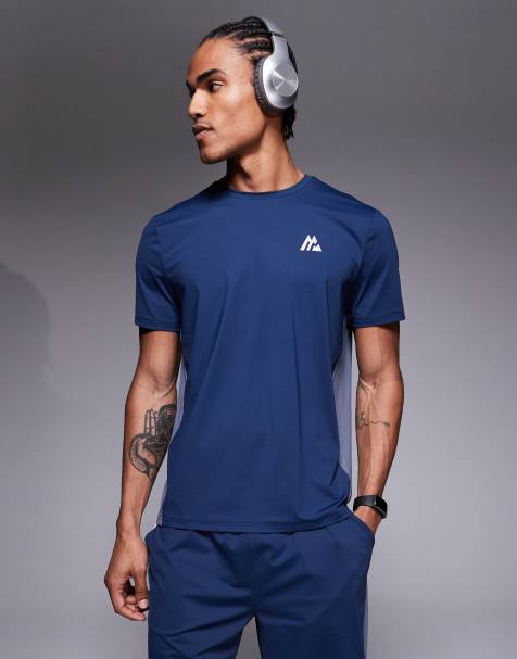 Montirex Strive t-shirt in blue multi