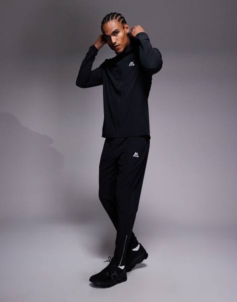 Montirex Trace tracksuit set in black - view 1