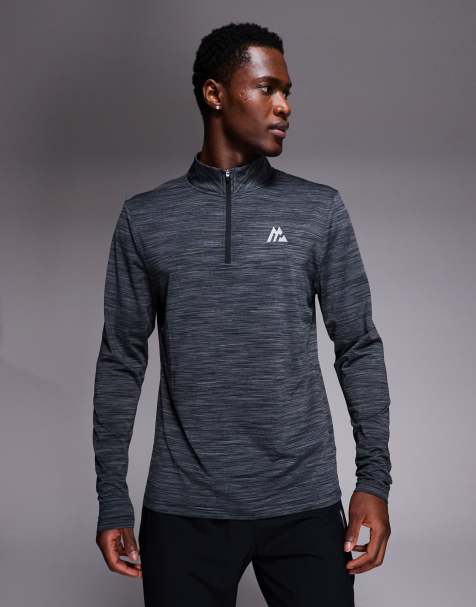 Montirex Trail 2.0 1/2 zip t-shirt in black - view 1