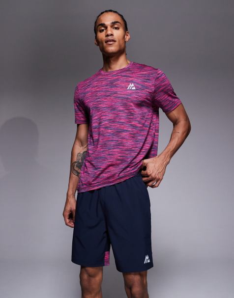 Montirex Trail Panel 2.0 shorts in navy and pink - view 1