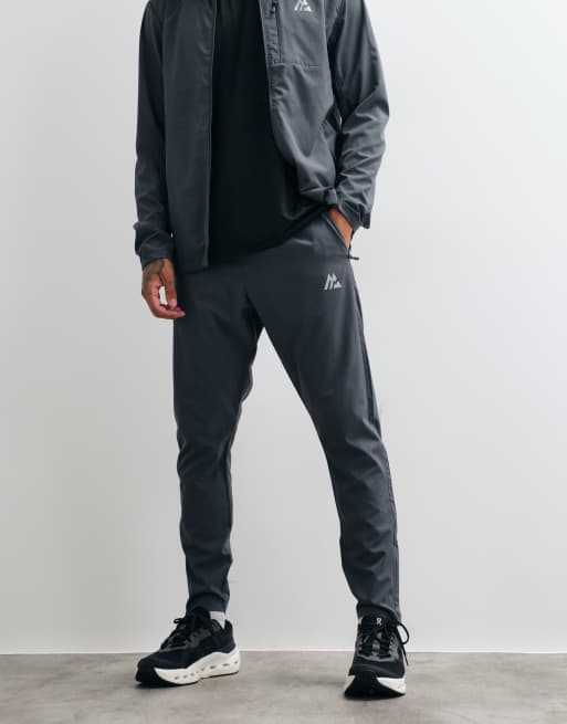 Montirex Traverse joggers intrecciati color block neri e grigi, 3 di 5