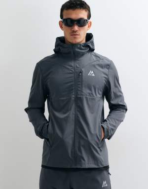 Montirex Traverse lightweight jacket in black and grey colourblock