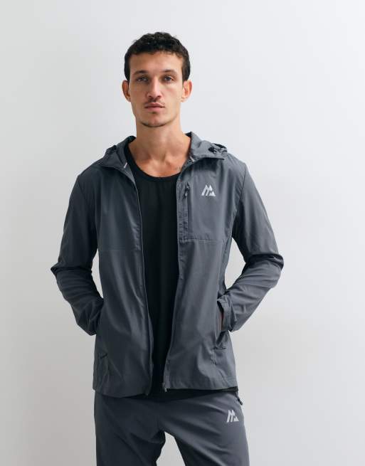 Montirex Traverse lightweight jacket in black and grey colourblock, 5 of 5