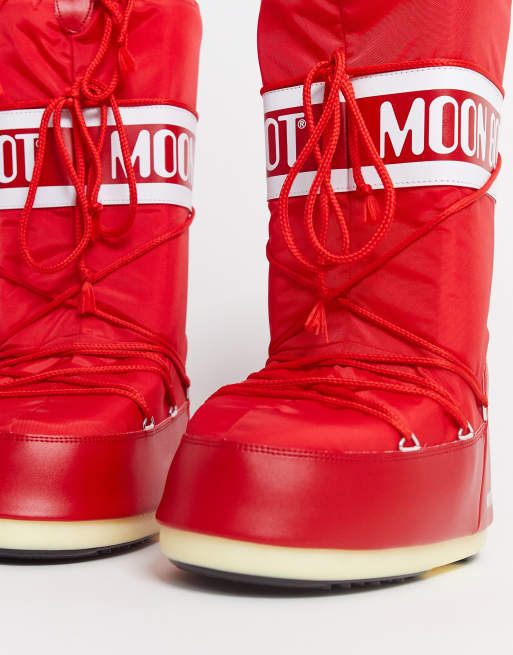 Moon boots cheap rouge femme