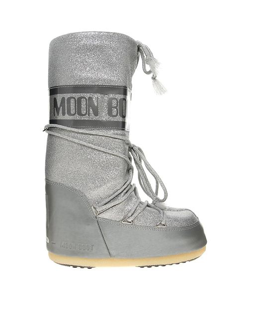 Moon Boot | Moon Boot Delux Silver Snow Boots