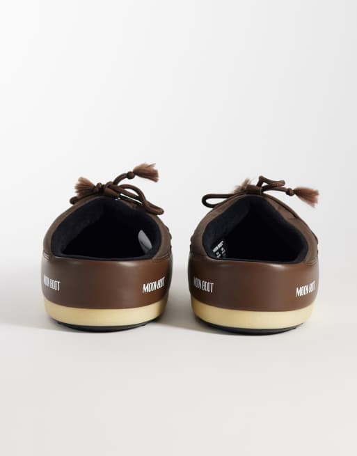 Moon Boot EVX Mules aus Filz und Nylon in Schokobraun, 4 von 4