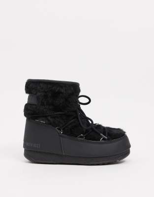 moon boot exclusive classic low black snow boots