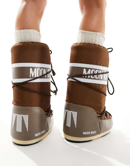 Moon Boot high ankle snow boots in brown