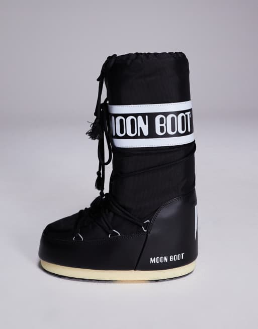 Moon Boot Icon high nylon boots in black, 2 of 4