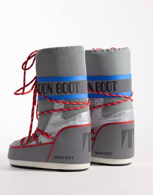 Moon Boot - Icon High - Space racing - Sneeuwlaarzen in zilver, 3 van 4