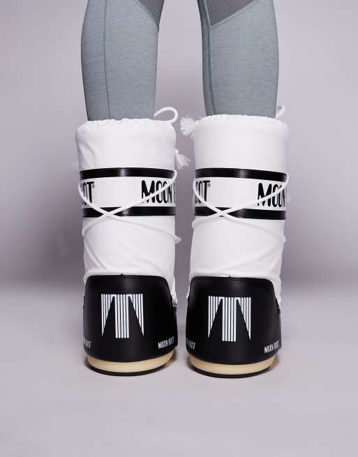 Moon Boot - Icon - Hvide snestøvler i nylon, 3 af 4