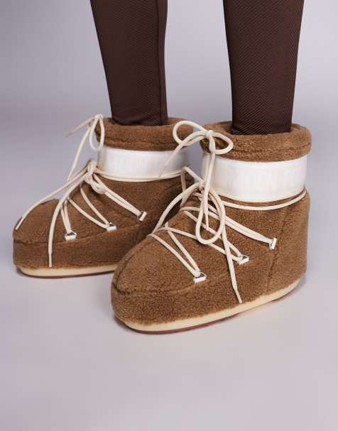 Moon Boot - Icon - Lage fleece in camel-bruin - view 1
