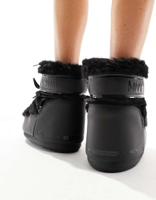 ショートブーツ・ブーティ MOON BOOT 'Icon Low Nolace' ankle boots Black Moon Boot Unisex Icon Low Nylon Black | Buy Moon Boot Unisex