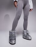 [Moon Boot] Moon Boot Icon low boots in silver 35-38 SILVER