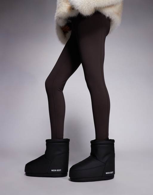 Moon Boot Icon Low no-lace rubber boots in black, 3 of 4