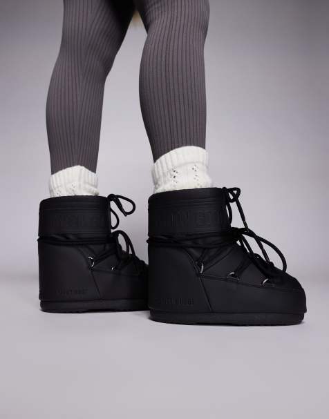 Moon Boot – Icon Low Rubber – Stiefel in Schwarz - view 1