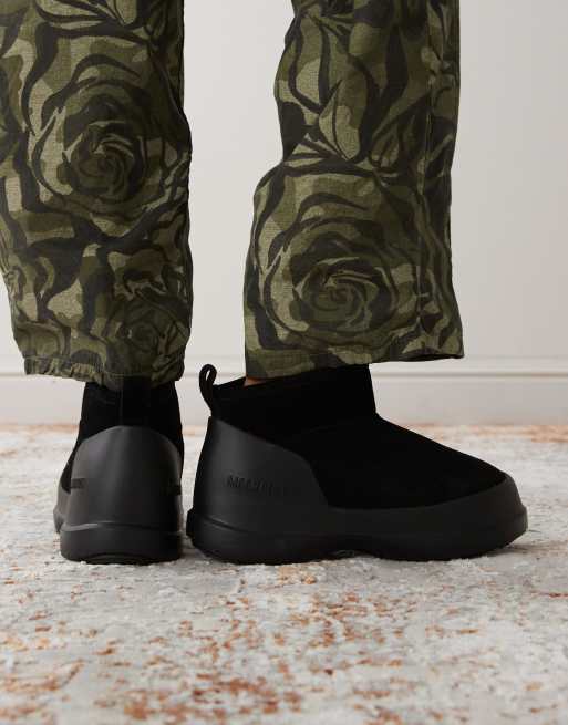 Moon Boot - Luna - Lage uniseks laarzen in zwart | ASOS