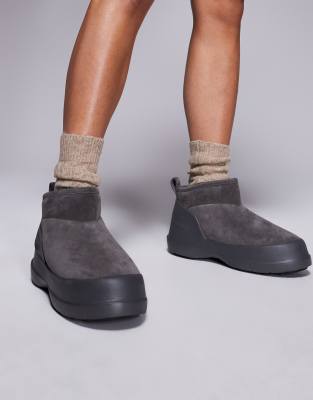 Moon Boot - Luna - Stiefel in Grau mit niedrigem Schaft, unisex