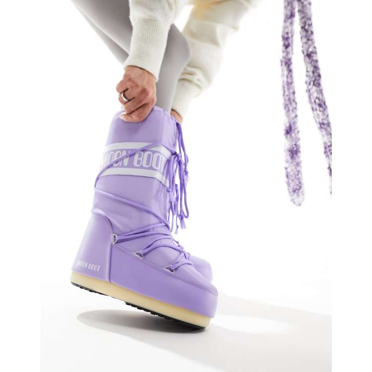 Schneestiefel Moonboots Damen Pink Rosa Winterschuhe Schneestiefel