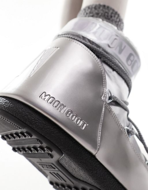 Moon Boot - Stivali da neve alla caviglia argento