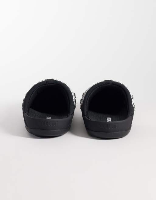 Moon Boot teddy-hjemmesko i sort, 4 af 4
