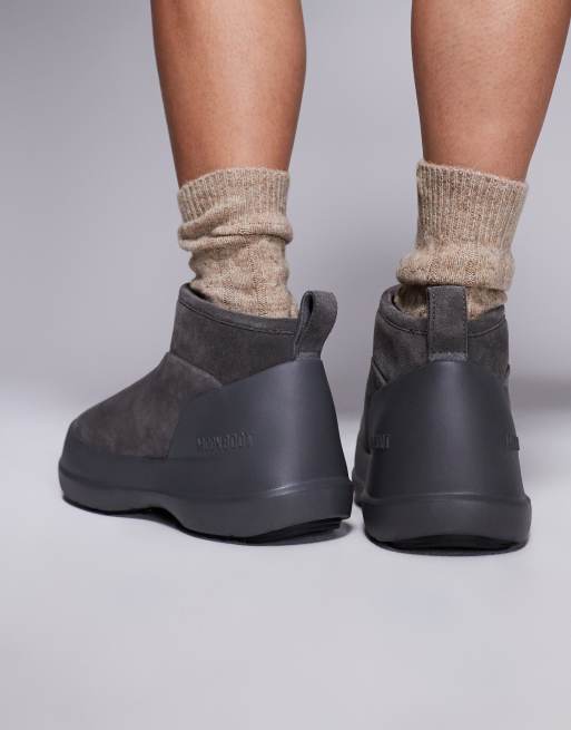ショートブーツ・ブーティ MOON BOOT FW24 'Luna Low' ankle boots (80D2480040 M008) Moon Boot Luna Low Ankle Boots - Brown - Women | 80D2480040M008